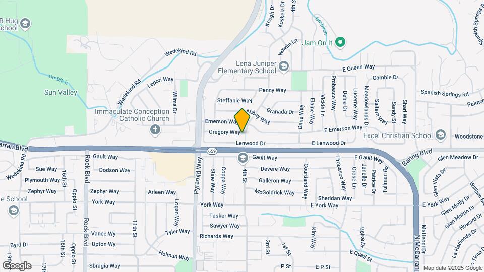 405 Gregory Way Map and Location Details