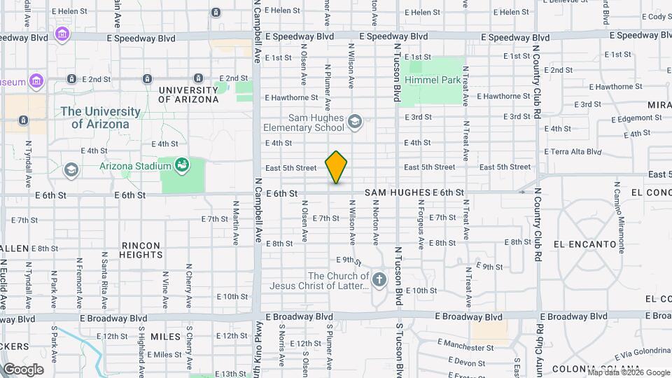 2215 E 6th St Mapa y Detalles de la Ubicación