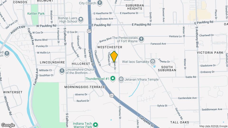 6314 Downingtown Dr Map and Location Details