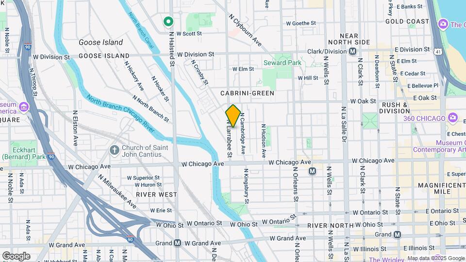 873 N Larrabee St Map and Location Details