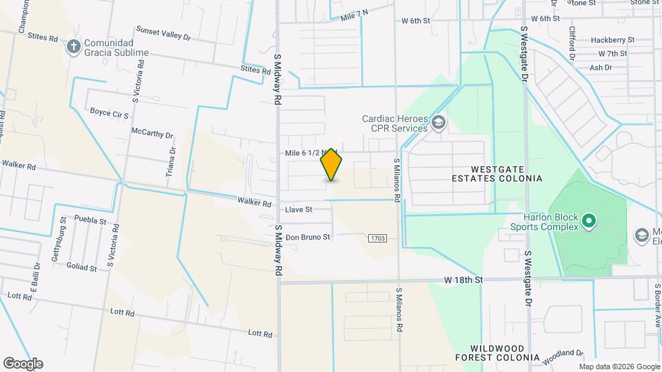 1422 Spear St Map and Location Details