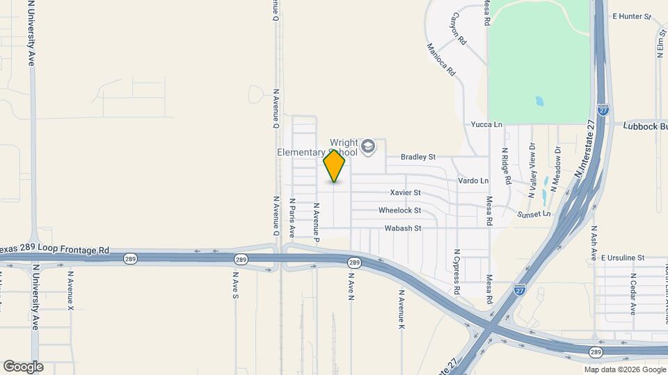 2510 N Ave O Map and Location Details