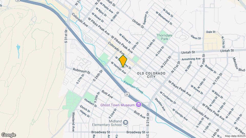 2422 W Vermijo Ave Map and Location Details