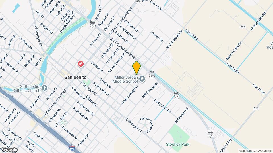 734 N Milam St Map and Location Details