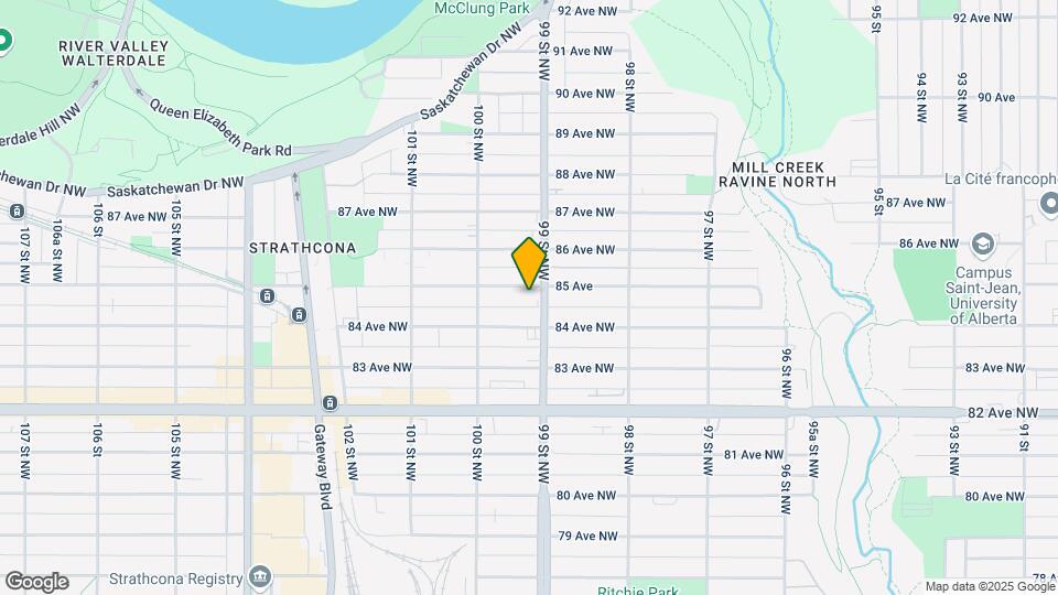9911 85 Av NW Map and Location Details