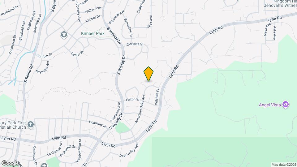 543 American Oaks Ave Map and Location Details