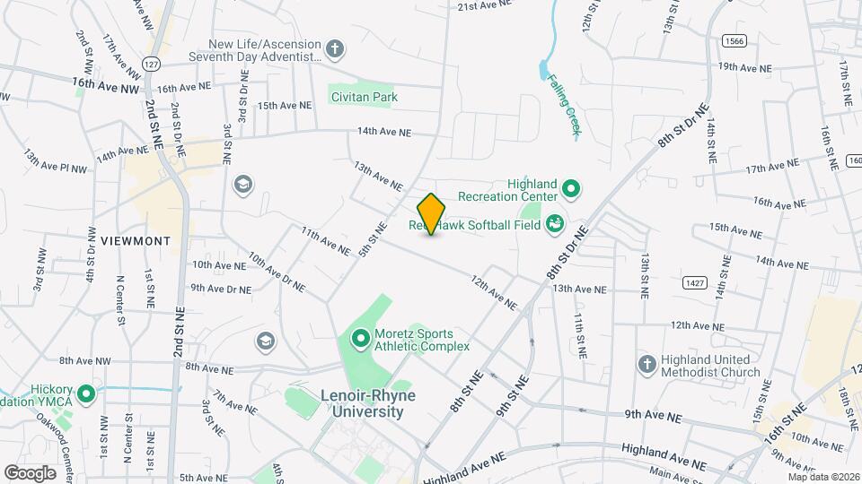 545 12th Ave NE, Unit #K Map and Location Details