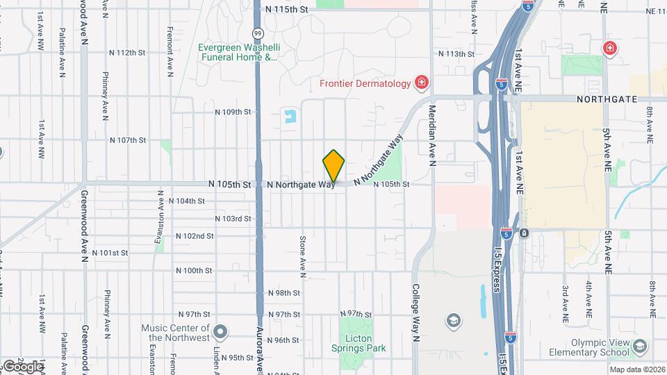 1411 N Northgate Way Map and Location Details