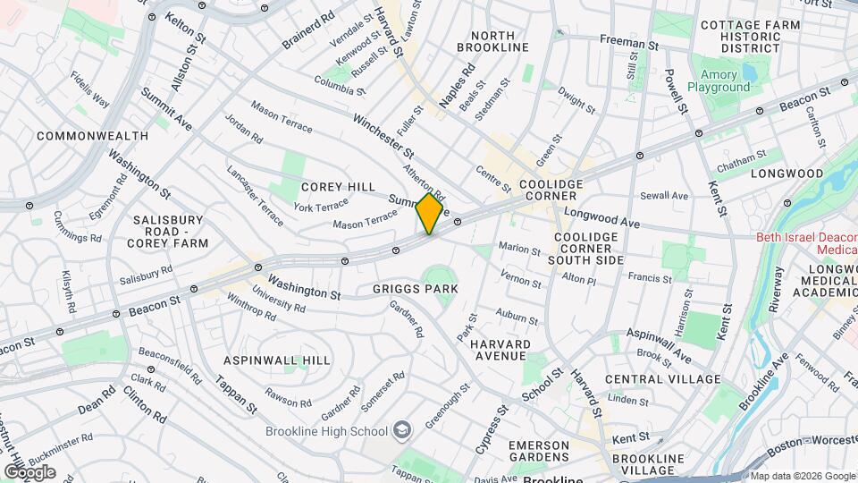 1451 Beacon St Map and Location Details