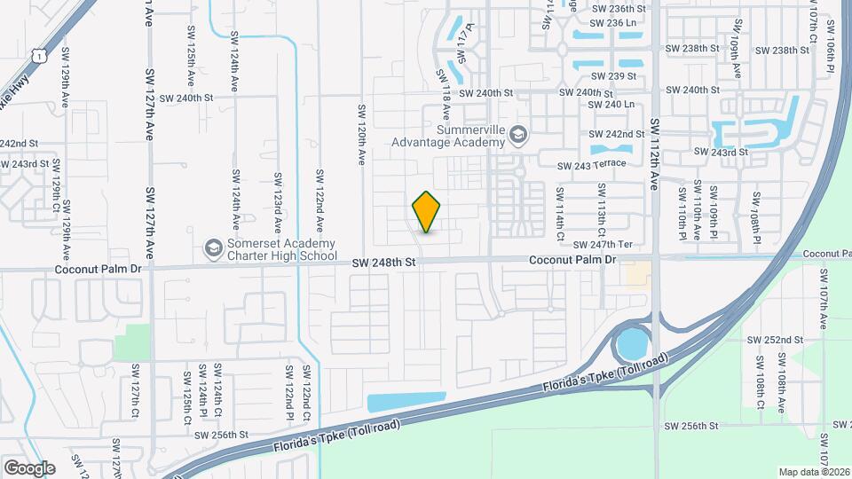 11867 SW 247th Ter Mapa y Detalles de la Ubicación