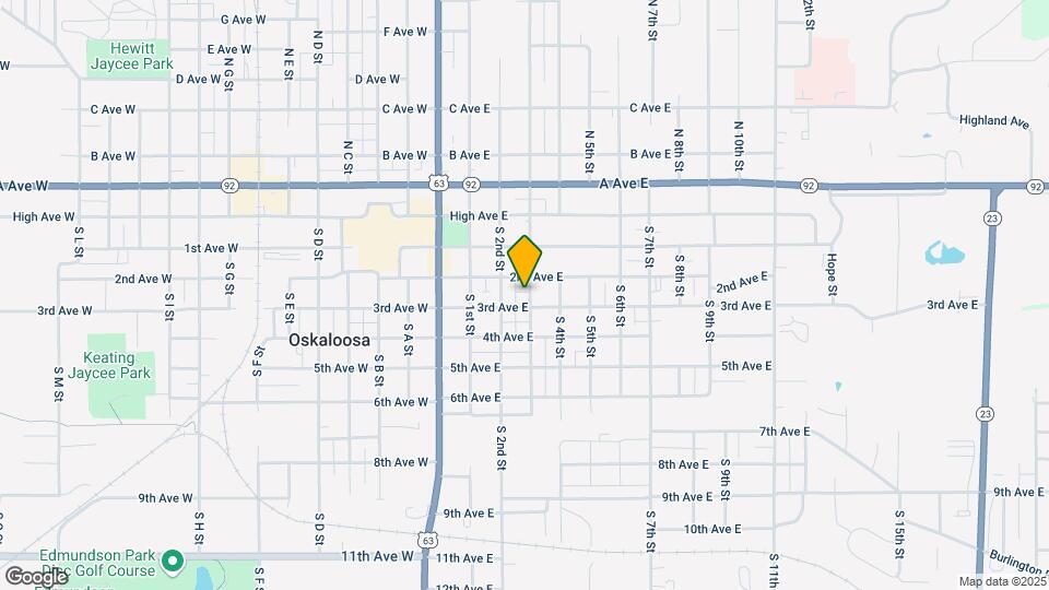 313 S 3rd St Map and Location Details