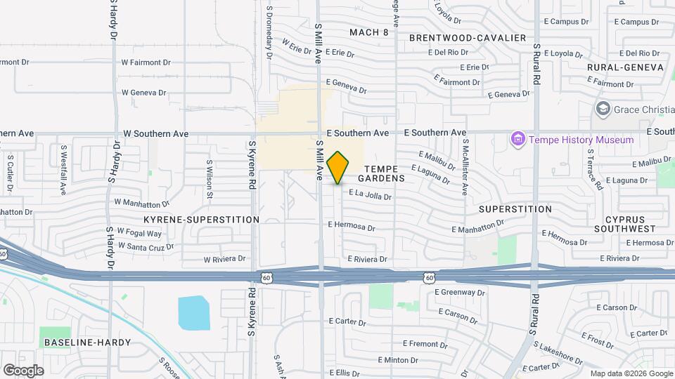 3722 S Grandview Ave Map and Location Details