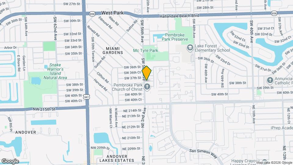 5540 SW 38th St Mapa y Detalles de la Ubicación