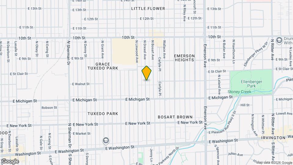 709 N Drexel Ave Map and Location Details