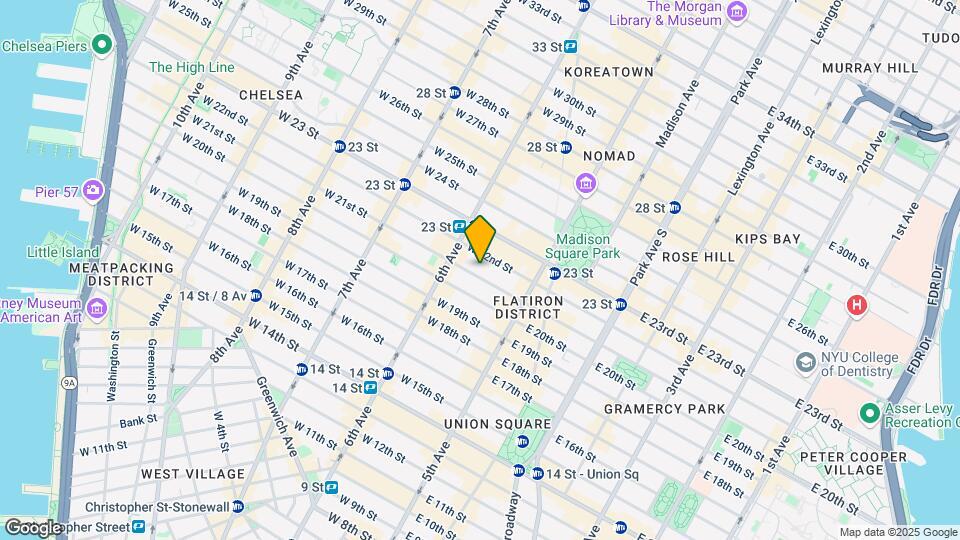 37 W 21st St-Unit -507 Map and Location Details