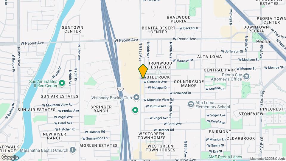 10101 N 91st Ave Map and Location Details
