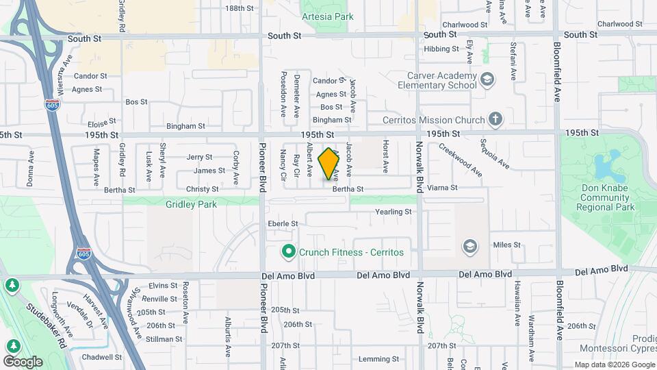 19728 Normandale Ave Mapa y Detalles de la Ubicación