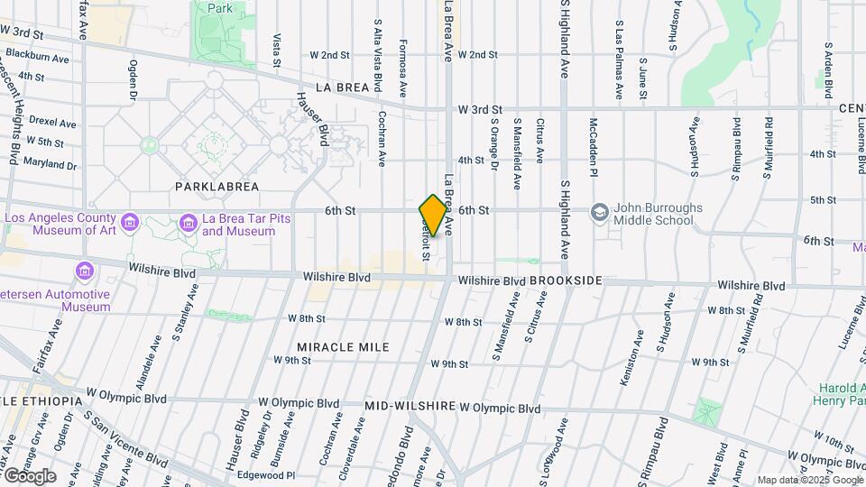 642 S Detroit St Map and Location Details