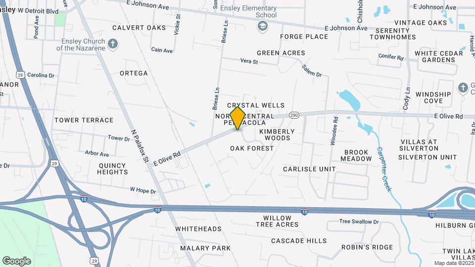 7923 Oak Forest Dr Map and Location Details