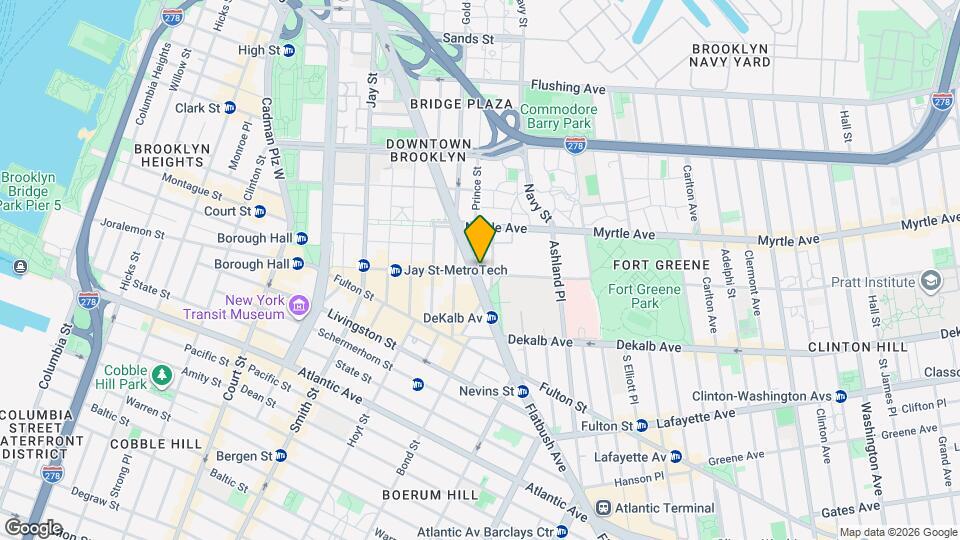 283 Flatbush Avenue Ext Mapa y Detalles de la Ubicación