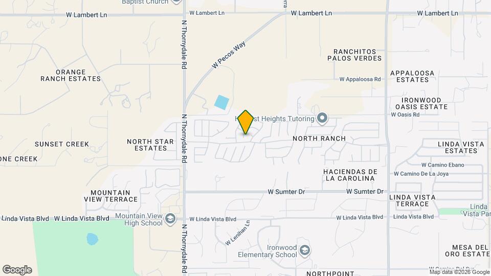 9908 N Woodstone Trail Map and Location Details