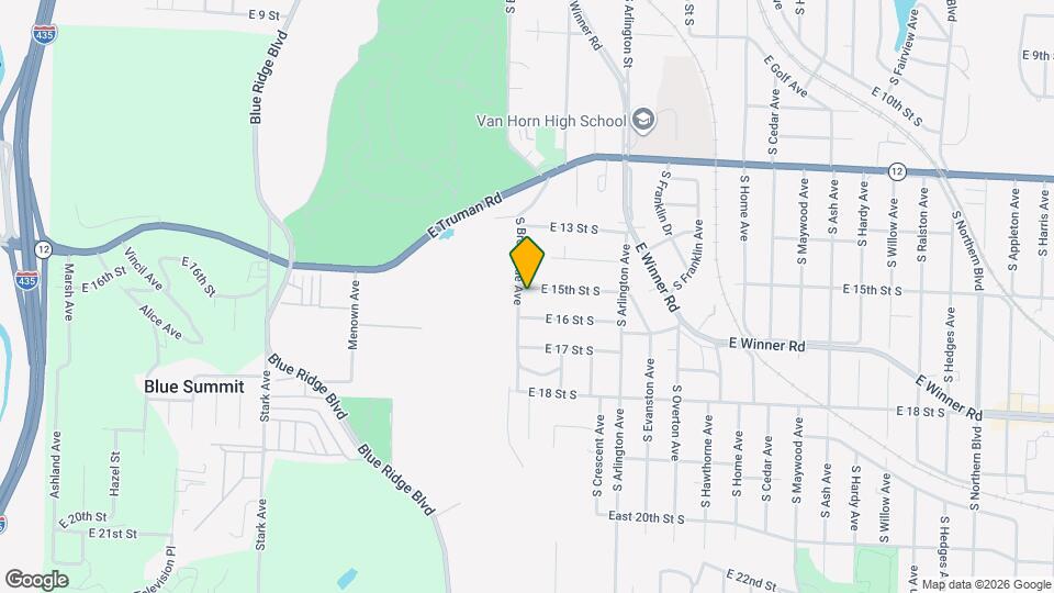 9307 E 15th St S Map and Location Details