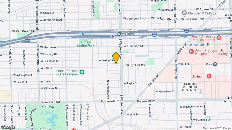 2420 W Polk St Map and Location Details