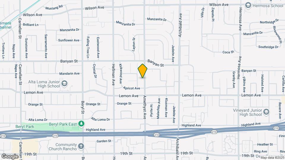 6198 Amethyst Ave Map and Location Details