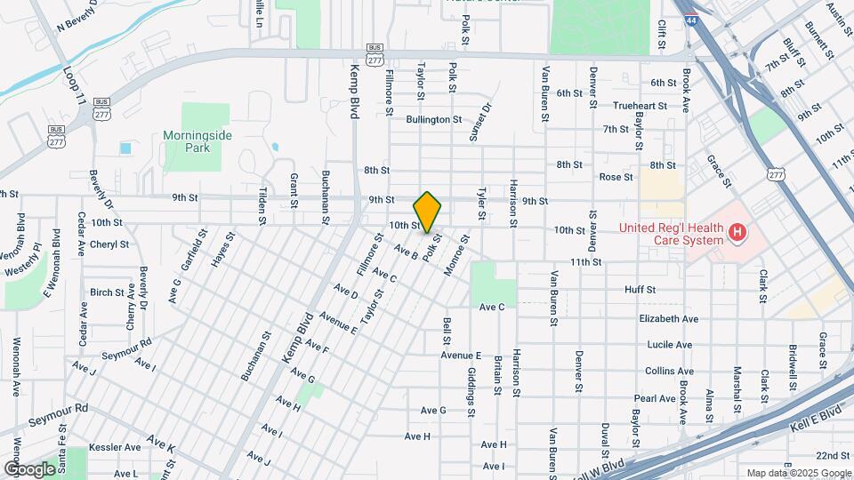 1104 Polk St Mapa y Detalles de la Ubicación