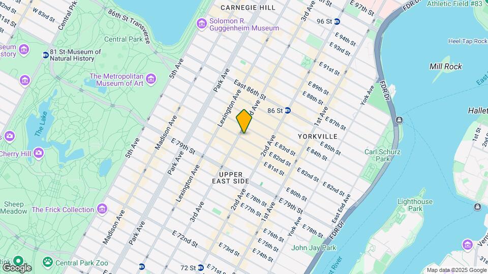 201 East 86th St Mapa y Detalles de la Ubicación