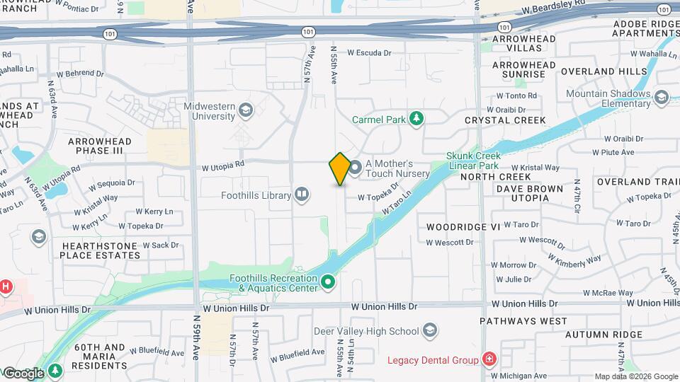 19216 N 54th Ln Map and Location Details