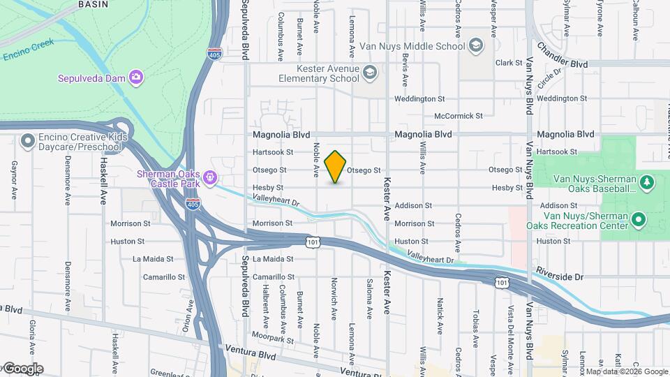15030 Hesby St, Unit 150301/2 Mapa y Detalles de la Ubicación