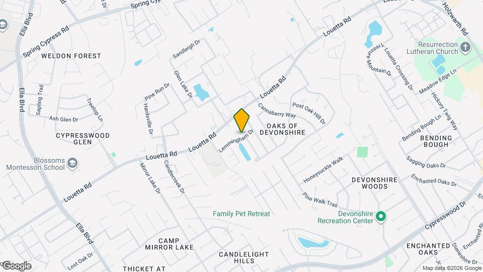 2922 Lemmingham Dr Mapa y Detalles de la Ubicación