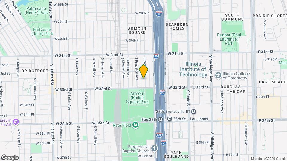 3232 S Wells St, Unit Apt 2F Map and Location Details