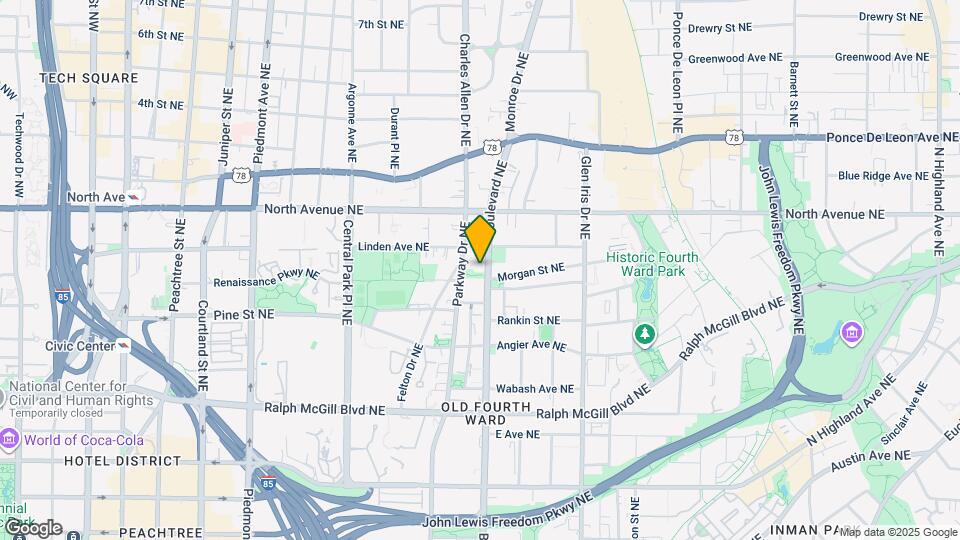 542 Boulevard NE Map and Location Details