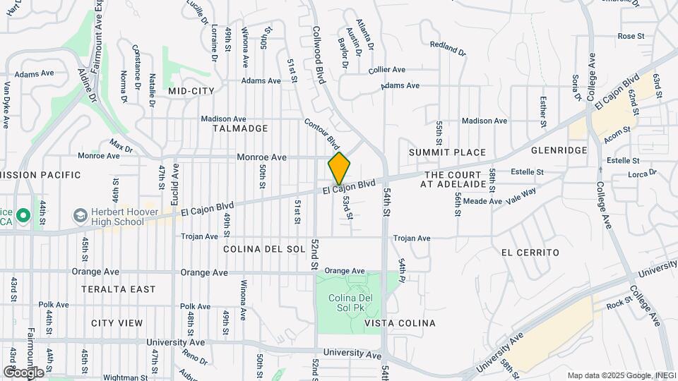 5267 El Cajon Blvd Map and Location Details
