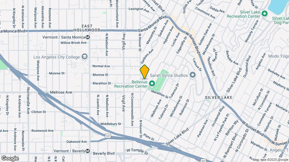 744 Hyperion Ave Map and Location Details