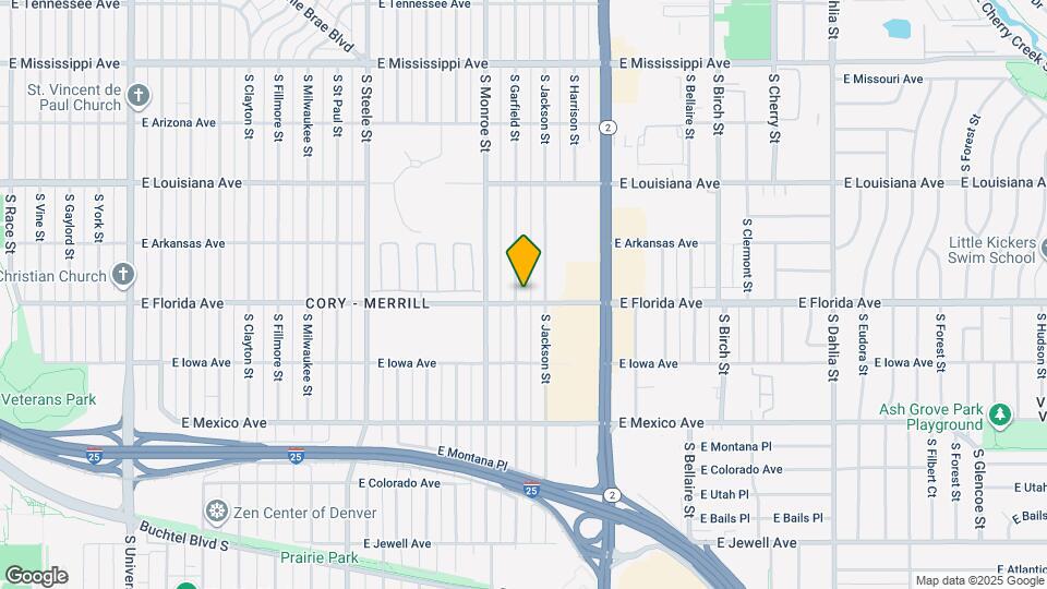 1486 S Garfield St Map and Location Details