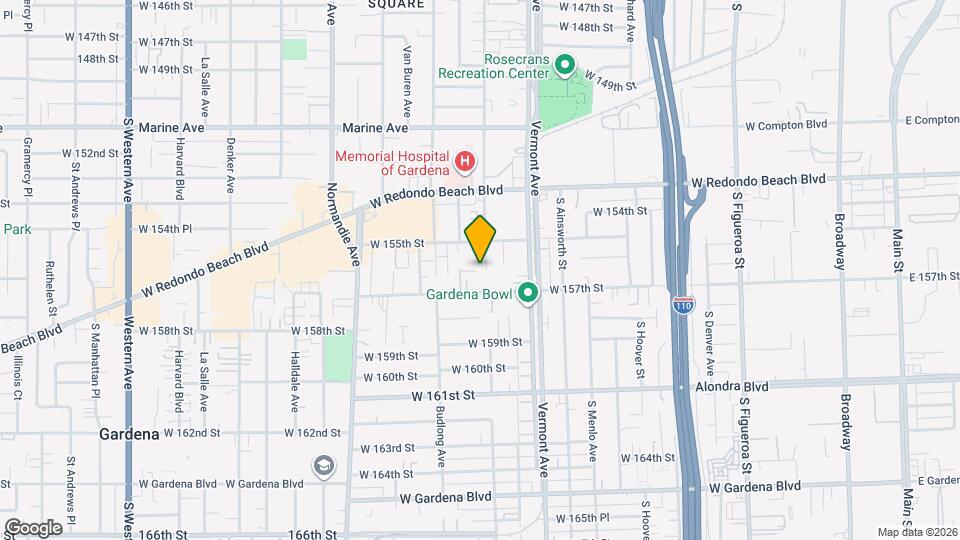 15605 Berendo Ave Map and Location Details