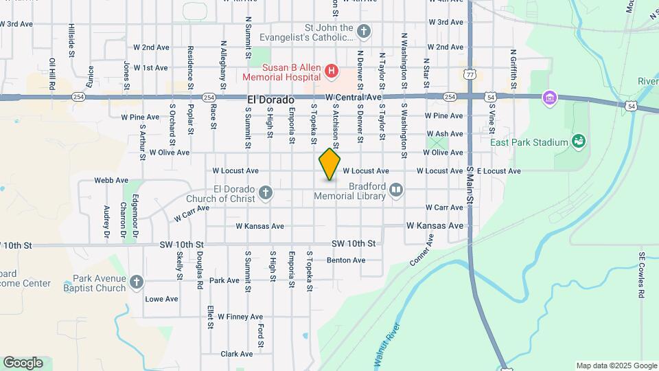 525 S Atchison St Map and Location Details