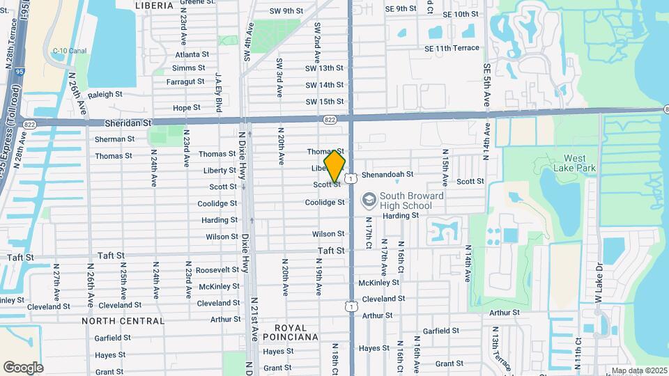 1820 Scott St Map and Location Details