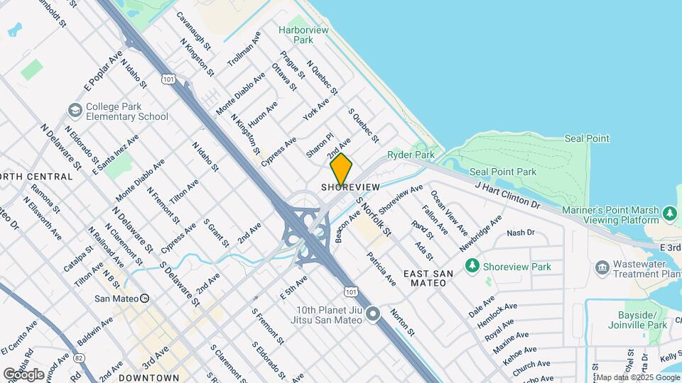 1453 E 3rd Ave Mapa y Detalles de la Ubicación