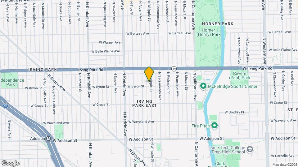 3904 N Whipple St Map and Location Details