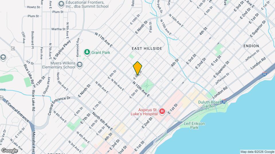 1016 E 6th St Map and Location Details