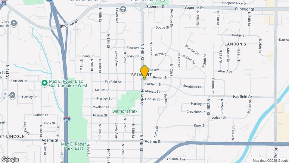 1400 Fairfield St Map and Location Details