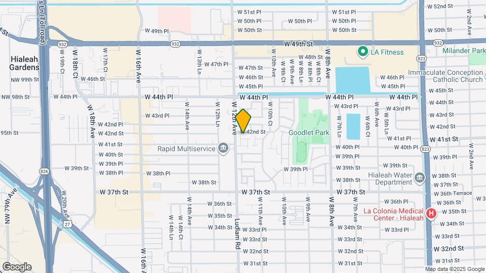 4165 W 11th Ln Map and Location Details