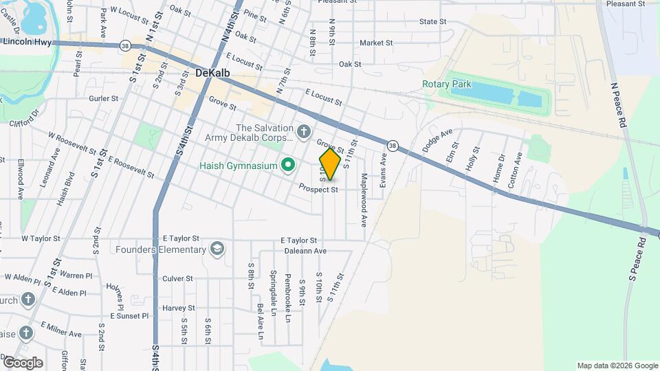 1003 Prospect St Map and Location Details