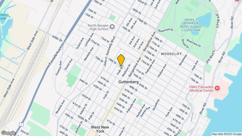 541 70th St, Unit 1 Map and Location Details