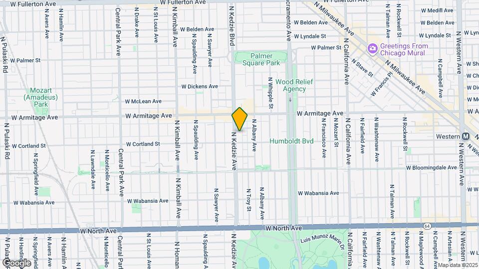 1917 N Kedzie Ave Map and Location Details