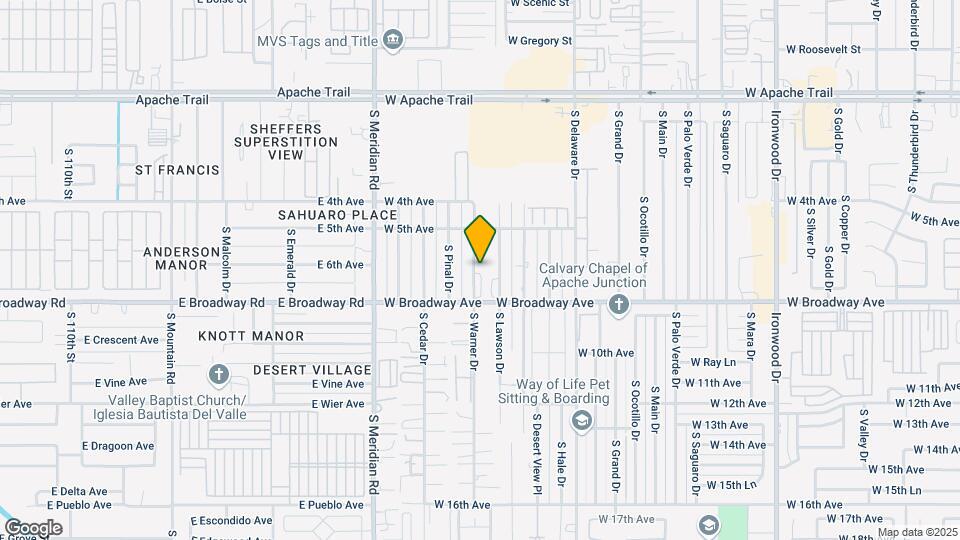 677 S Warner Dr Map and Location Details